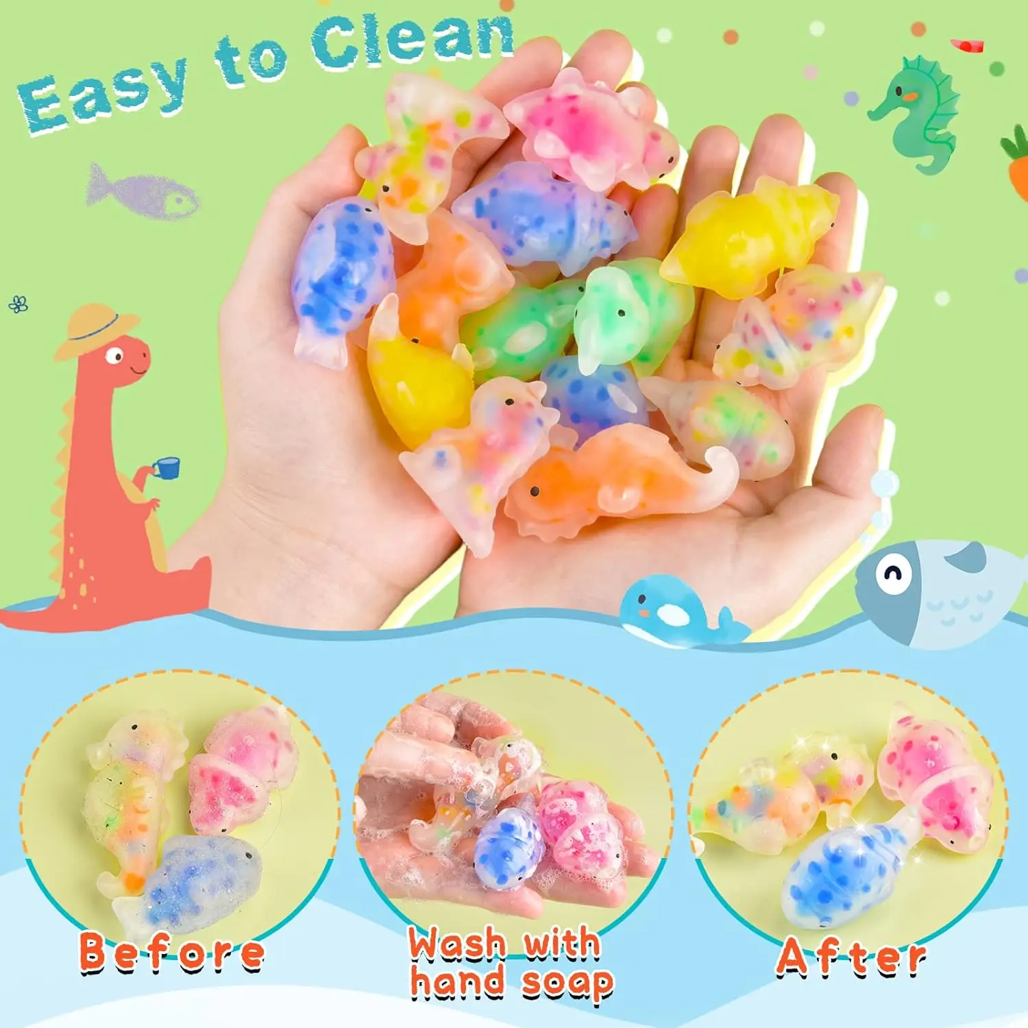 ミニフィジェットアニマルスクイーズ、小さなスクイーズ、景品、パーティーの記念品、ストレスボール、まとめ買い、感覚的なスクイーズボール、教室の賞品