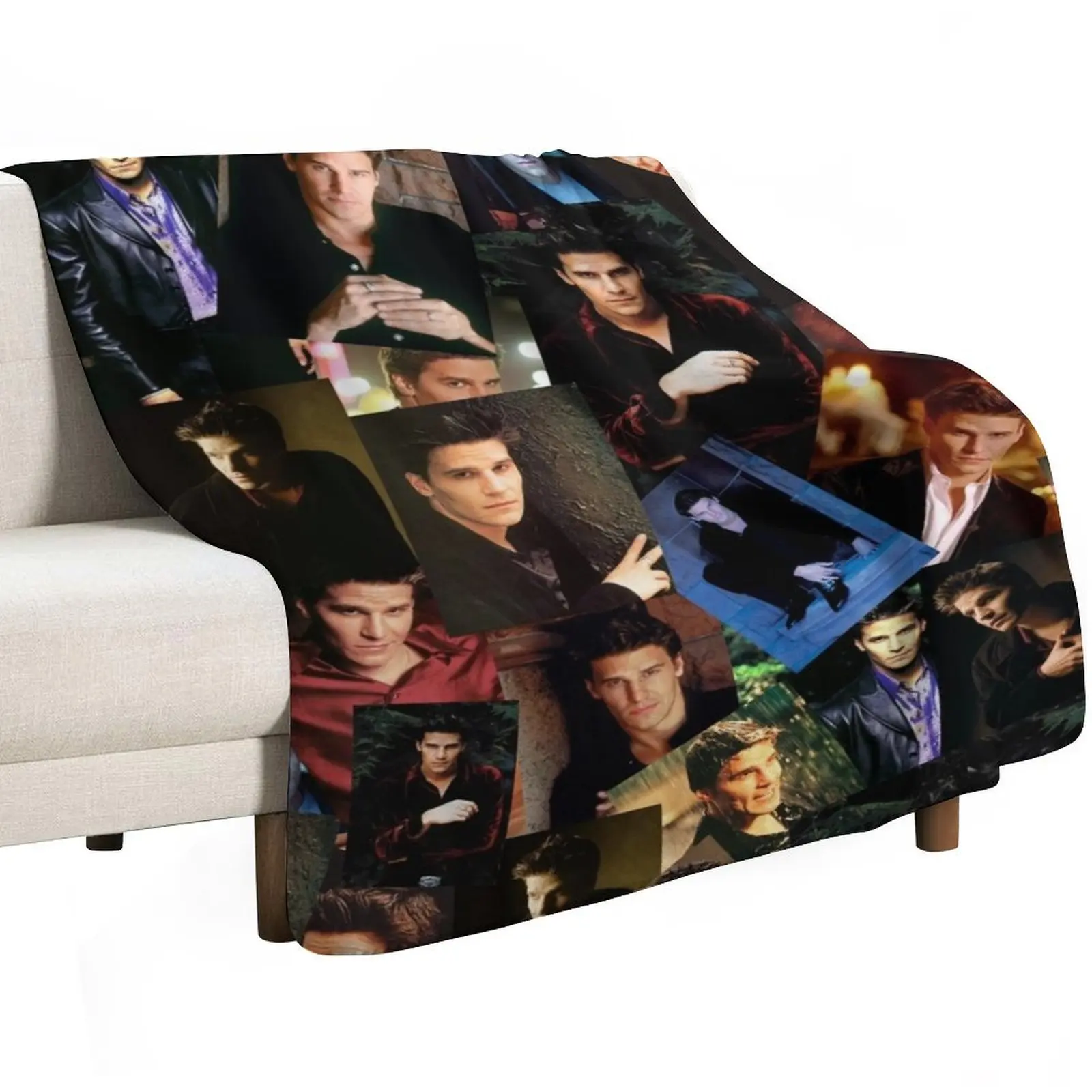 Angel Collage Throw Blanket Color Fast Cozy Throw Blanket
