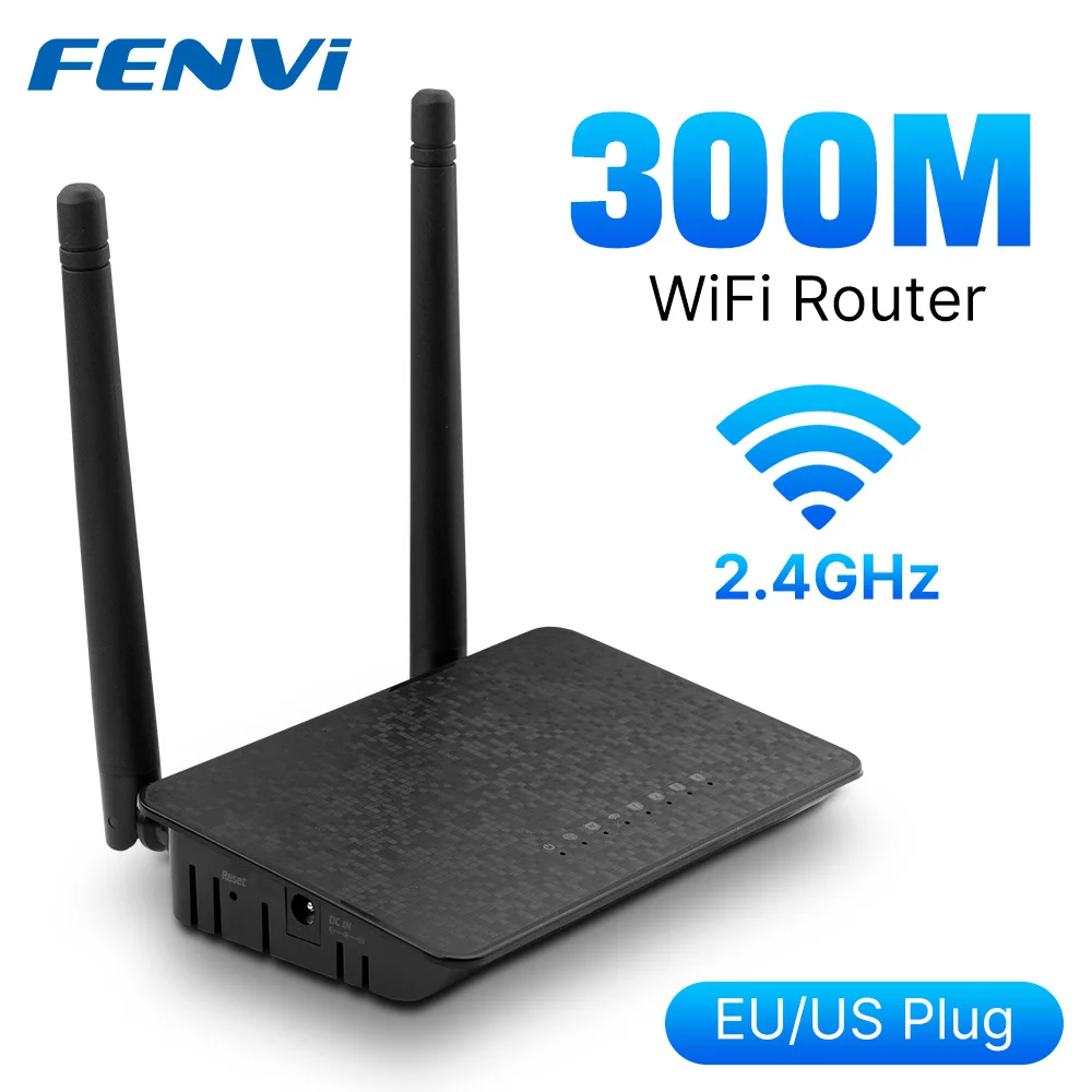 Fenvi 300M Router WiFi Punto di accesso wireless 2.4G Router di rete segnale Wi Fi a lungo raggio 1Wan 4Lan WISP Ripetitore