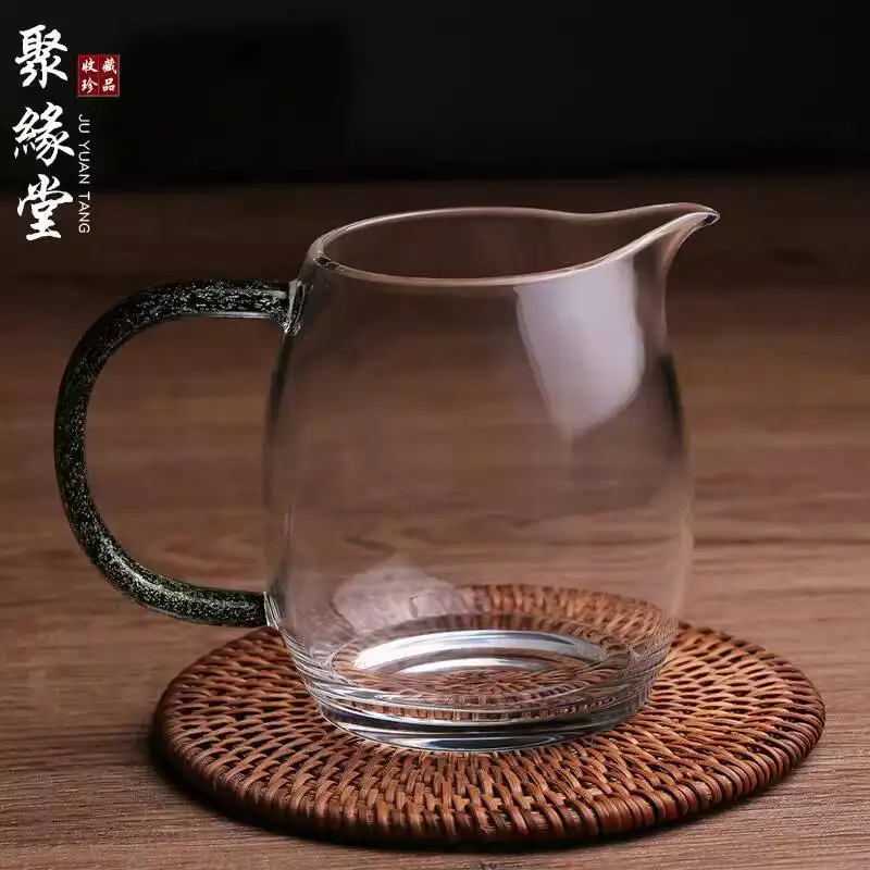 Taiwan Heqi Glass Gongdao Thickened Transparent Pot, High-End Gong Cup, Divider, Brand Tea Set