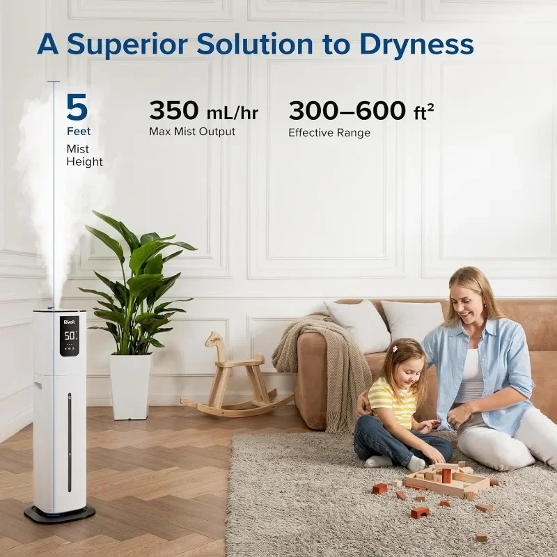 LEVOIT-humidificador inteligente OasisMist 1000S (10L) para el hogar, habitación grande, dormitorio, dura 100 horas, adecuado para plantas de interior