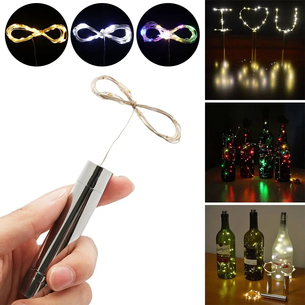 Birthday Waterproof Multifunctional Festival Supplies Wine Bottle Lights LED Wine Stopper Party DecorString Starry String Lamp