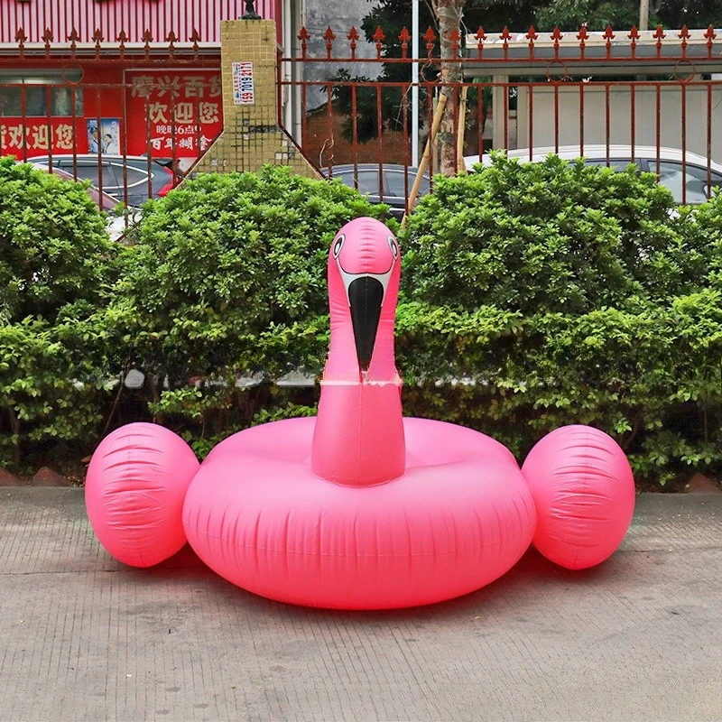 PVC Inflatable Flamingo Floating Boat Adult Water Swimming Mount Children's Swimming Ring Floating Row Recliner Toy