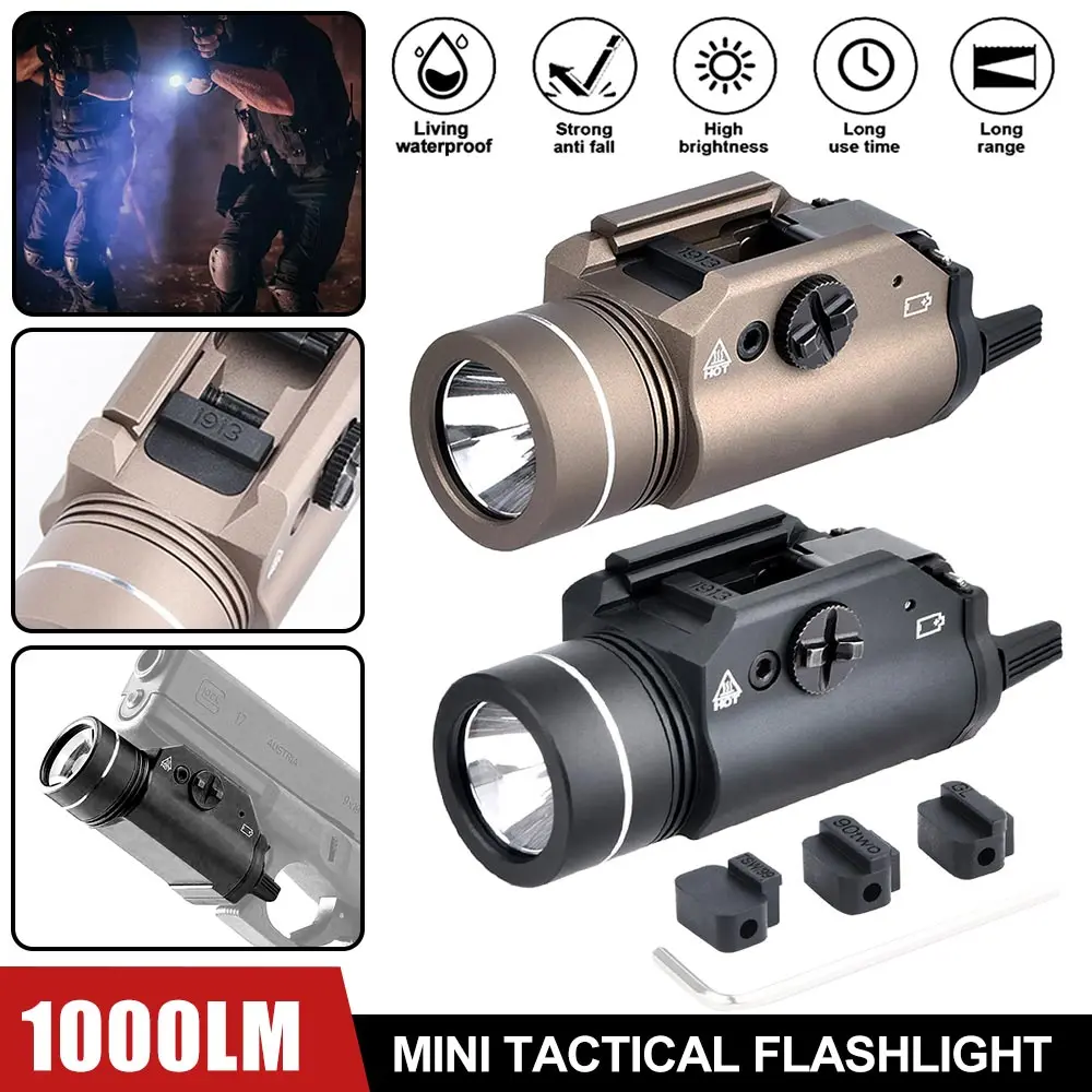 TR-1 Tactical Highlight Flashlight Tactical Light 800 Lumen LED Electronic Hanging Torch/strong Light/Flashing Tactical Light