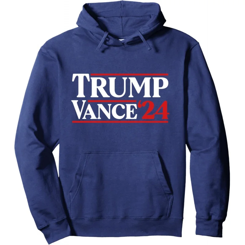 

Trump Vance 2024 Donald Trump J.D. Vance For President Pullover Hoodie Loose men's and women's clothing