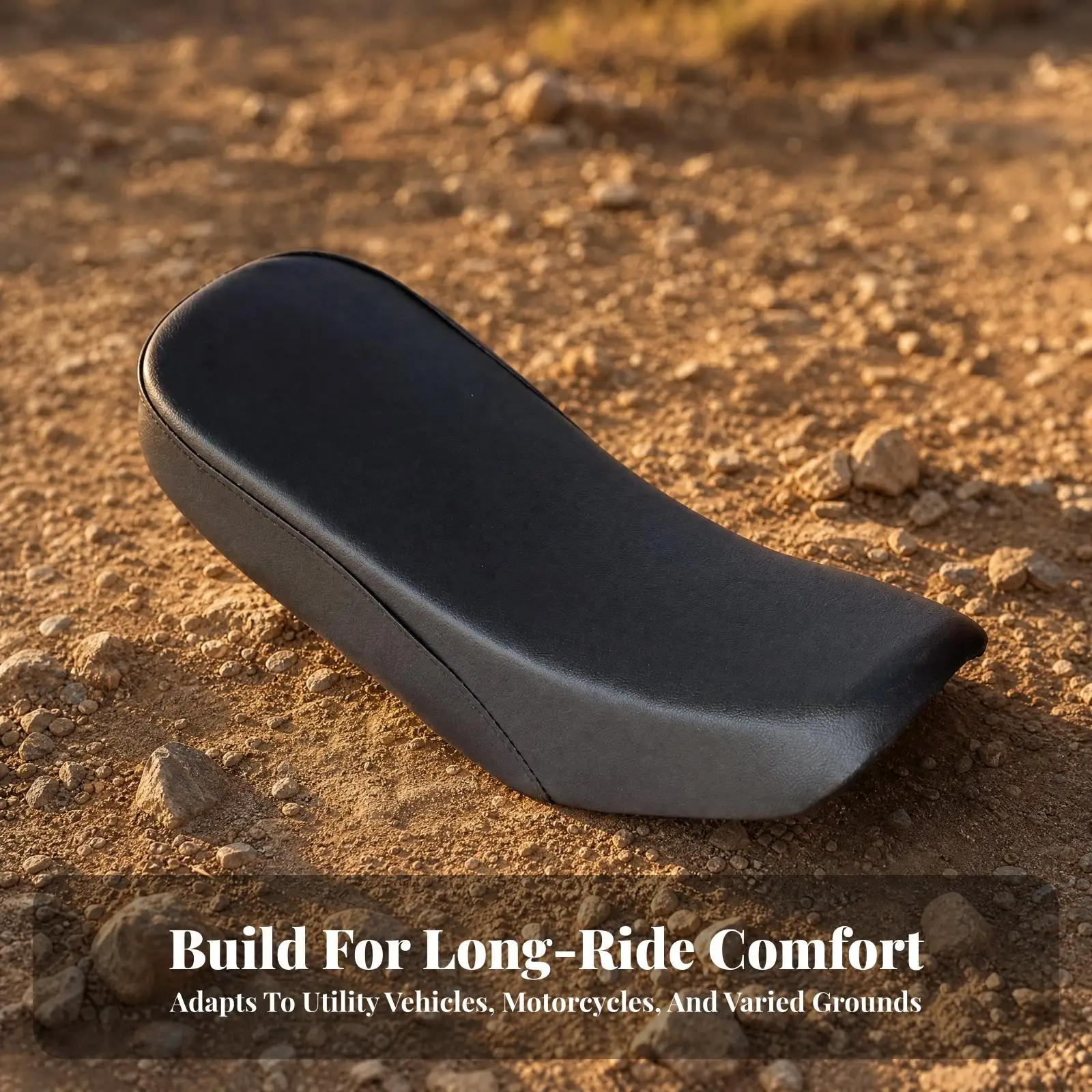 Contoured ATV Seat with Mounting Hardware Wear-Resistant Dinosaur-Style ATV Seat Replacement for Trail Riding, Workshop