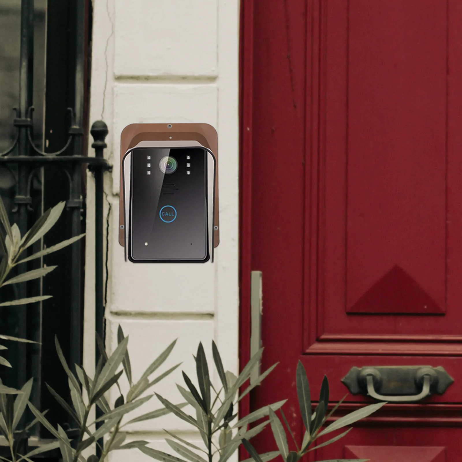 

Clear Acrylic Doorbell Rain Cover Outdoor Waterproof Protector for Access Control Devices All Weather Shield for Door Phone and