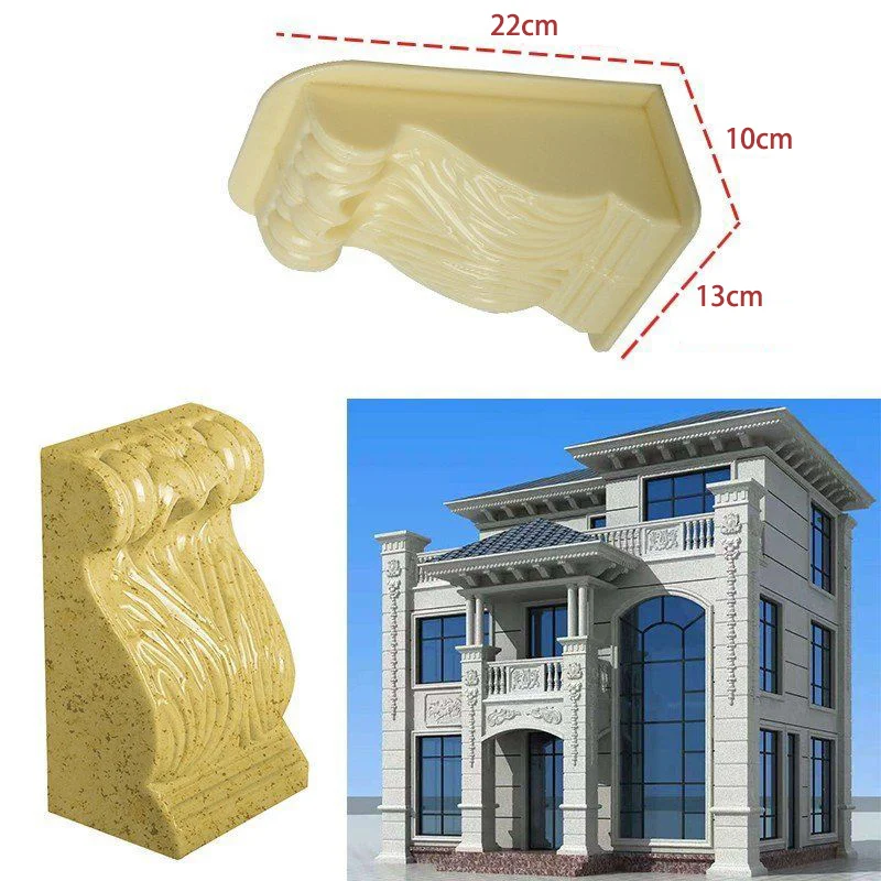 สําเร็จรูป Cast-In-Place พร้อม Corbel รุ่นชายคาสนับสนุนคอลัมน์โรมัน Beam สนับสนุนแม่พิมพ์สําหรับ Home ทําอาคารซีเมนต์