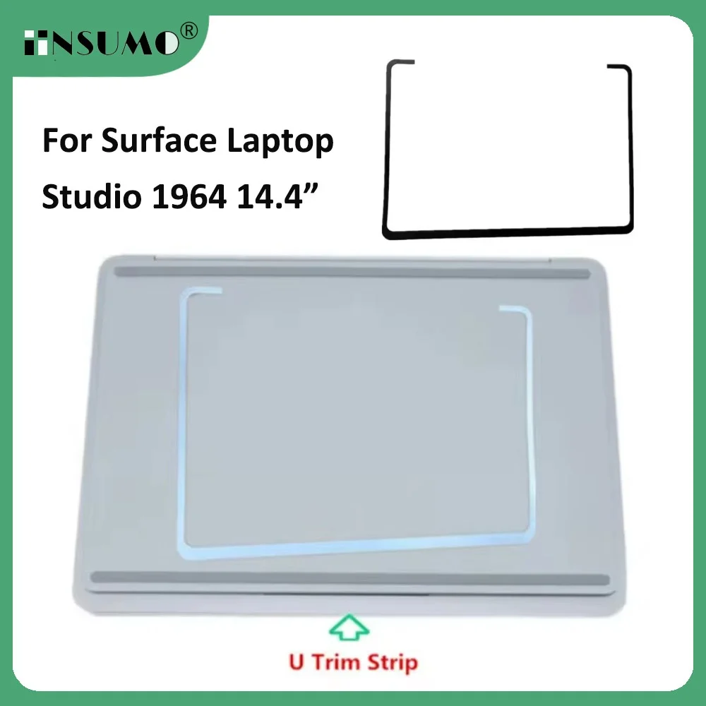 For Microsoft Surface Laptop Studio Black Silver Back Cover Screw U-shaped Decorative Strip Screws Strip Replacement Parts