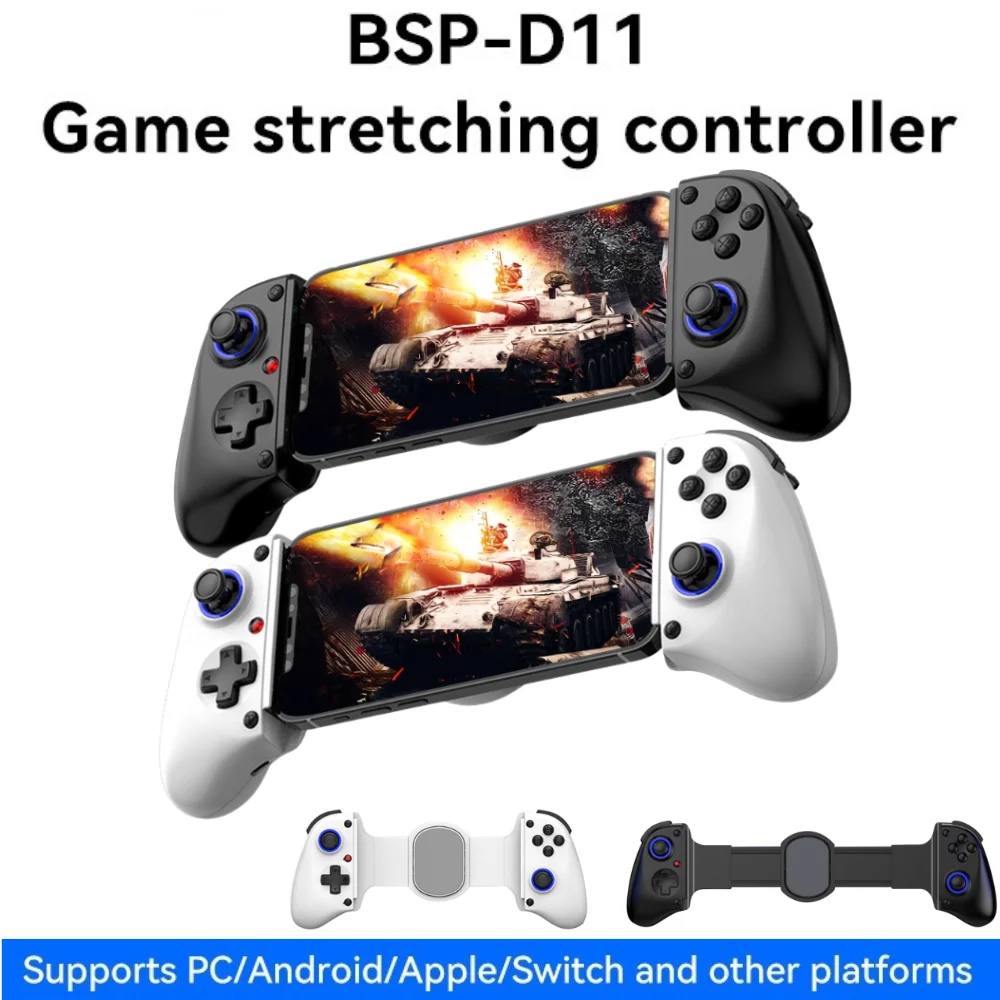 BSP D11 تمتد أذرع التحكم في ألعاب الفيديو سماعة لاسلكية تعمل بالبلوتوث اتصال الهاتف المحمول غمبد للتبديل/أندرويد/iOS/PC/Xbox Gamepad
