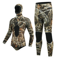 Mens 3mm Wetsuit Long Sleeve Full Body Diving Suit Thermal Warm for Snorkeling Fishing