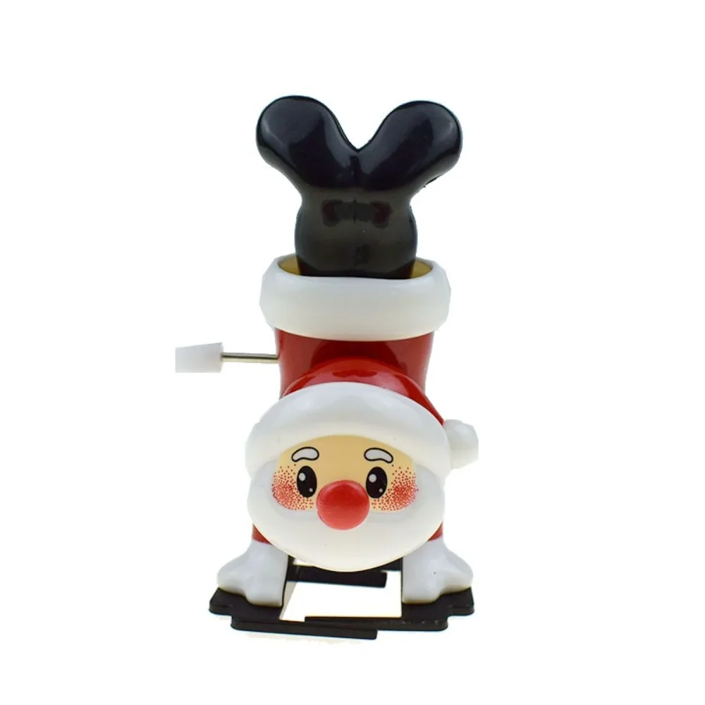 Nieuwe ABS Kerst Wind Up Speelgoed Action Figure Desktop Game Kronkelende Lente Speelgoed Ondersteboven Wandelen Kerst Speelgoed voor Party Gift