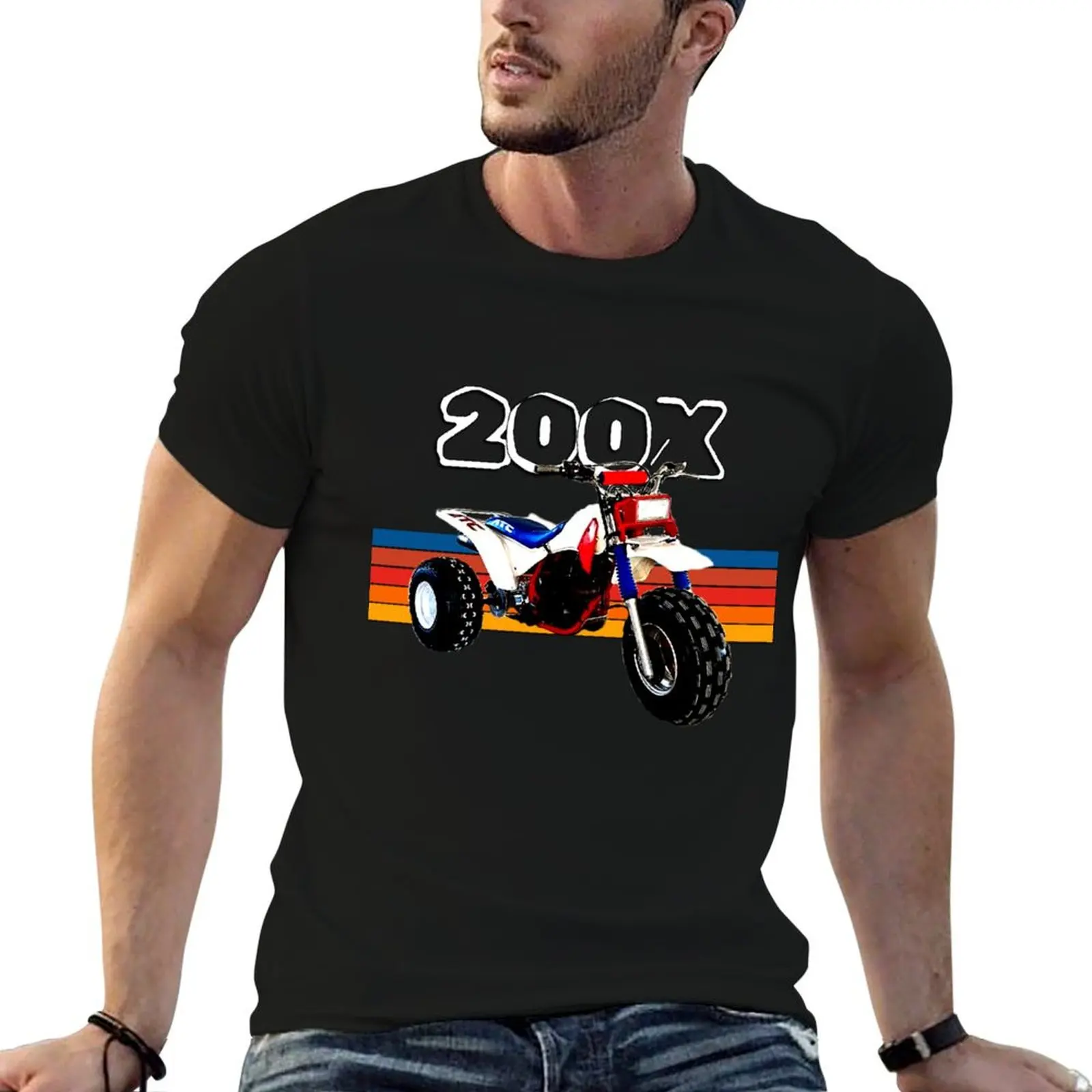 

T-Shirt Retro 100% Three 1985 tshirt ATV cotton Vintage Wheeler anime ATC 200x tshirt
