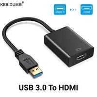 USB 3.0 to HDMI Adapter 1080P USB 2.0 to HDMI-Compatible Converter External Video Card For PC Laptop HDTV