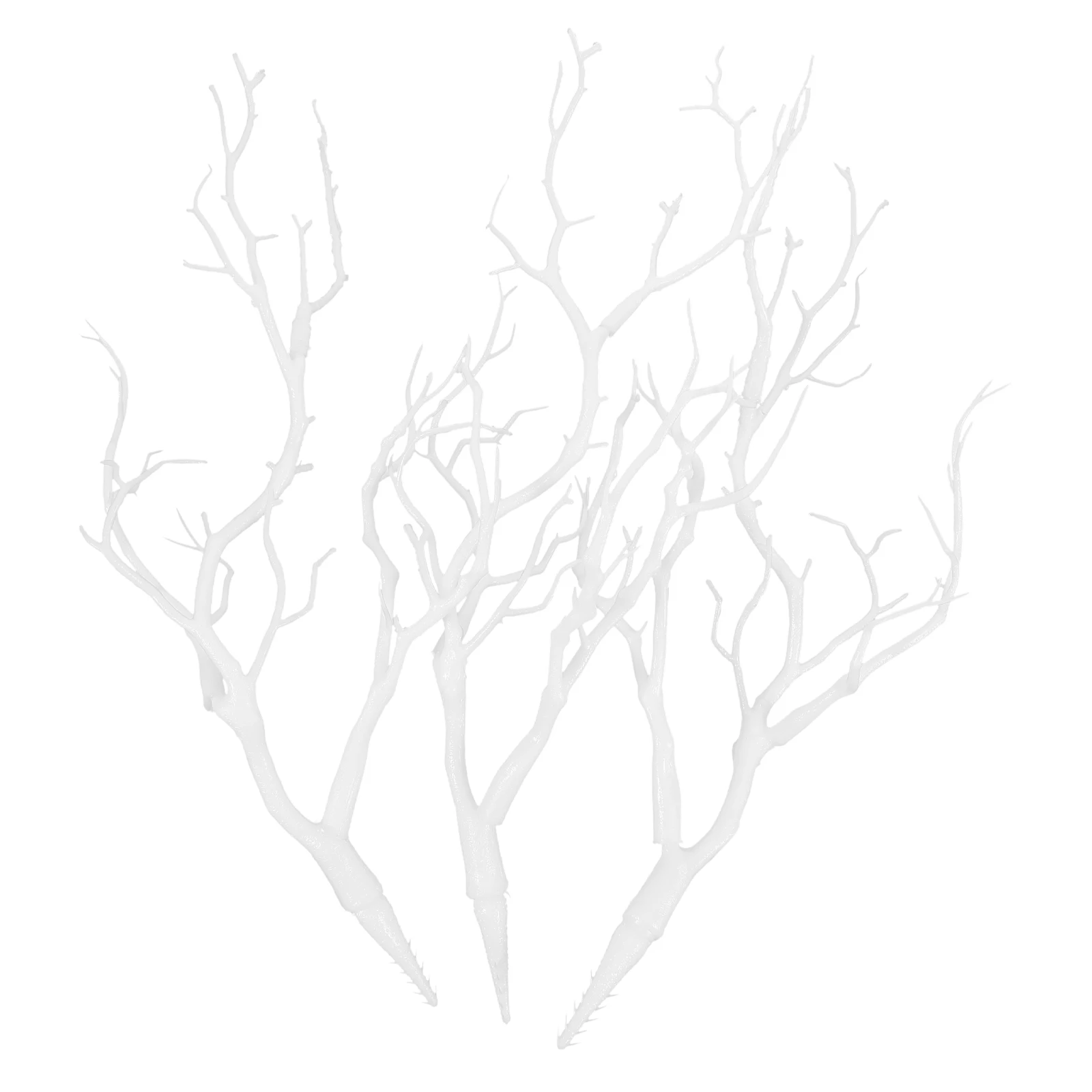 

3pcs Artificial Dried Tree Branches Plastic Fake Branches Similar To Real Plants For Wedding Celebration Decoration Vase Use