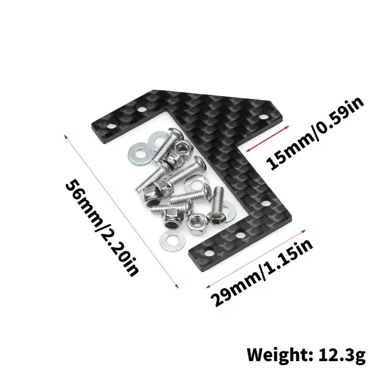 Carbon Fiber Servo Mount Plate For Tamiya CC01 CC-01 RC Car Upgrade Parts Accessories