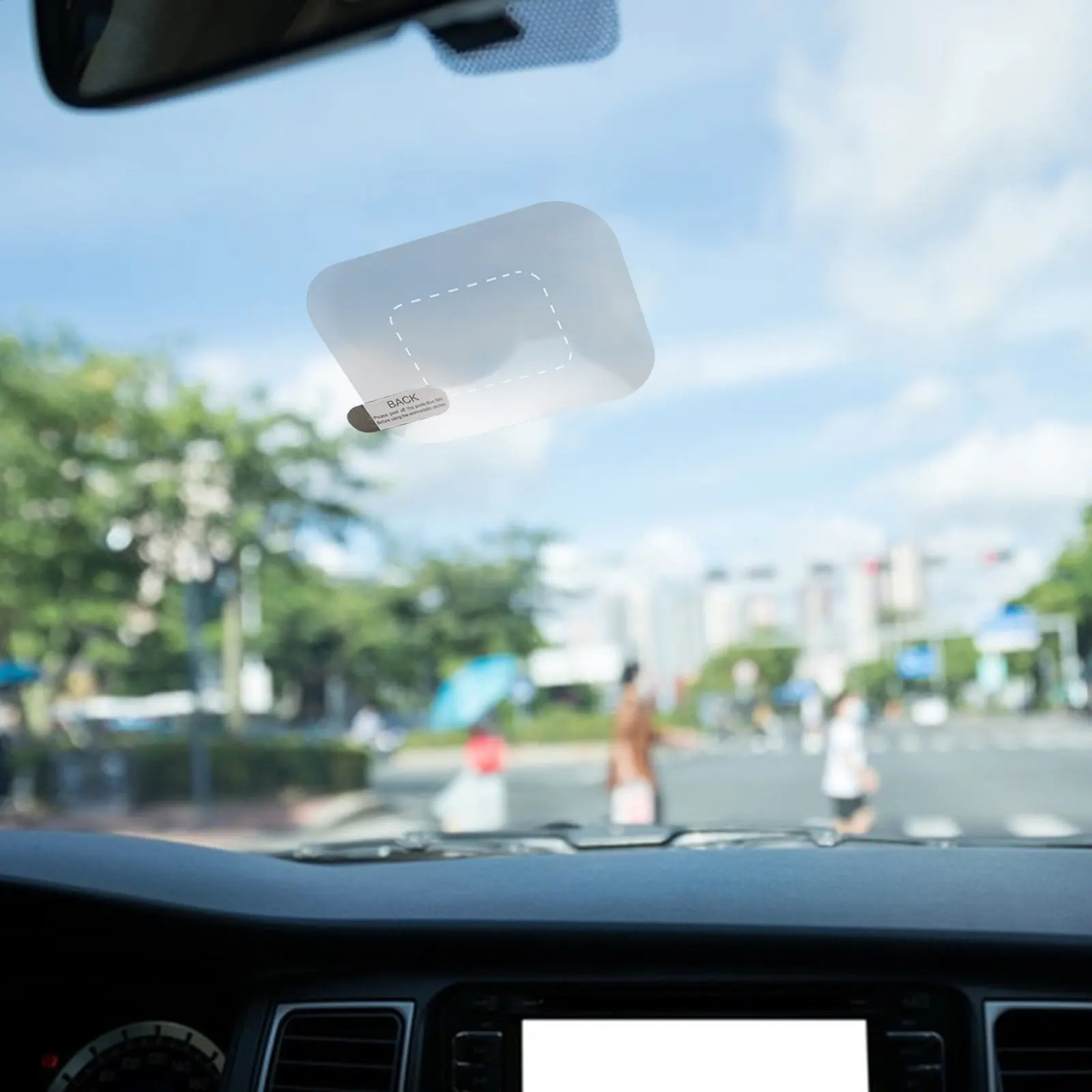 10Pcs Electrostatic Static Cling Film Dashcam Clear Stickers 3.15x2.36 Reusable Windshield Mounting Pad Dash Cam Sticker