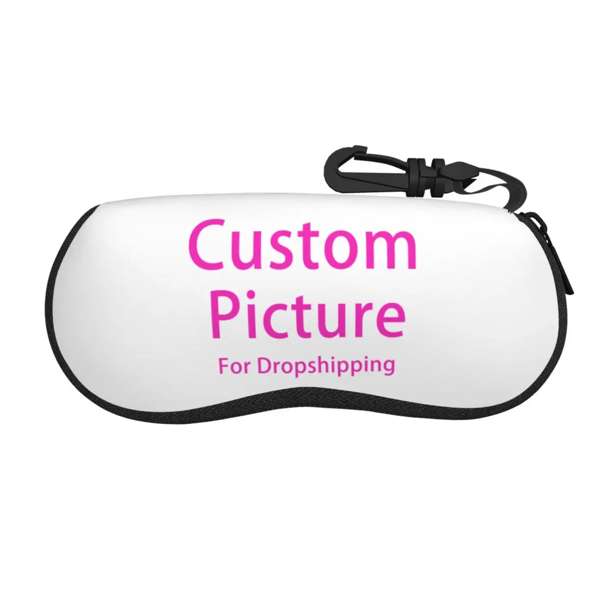 Custom Personalized Photo Logo Eyeglass Glasses Case Women Men Soft Customized DIY Print Sunglasses Protective Bag