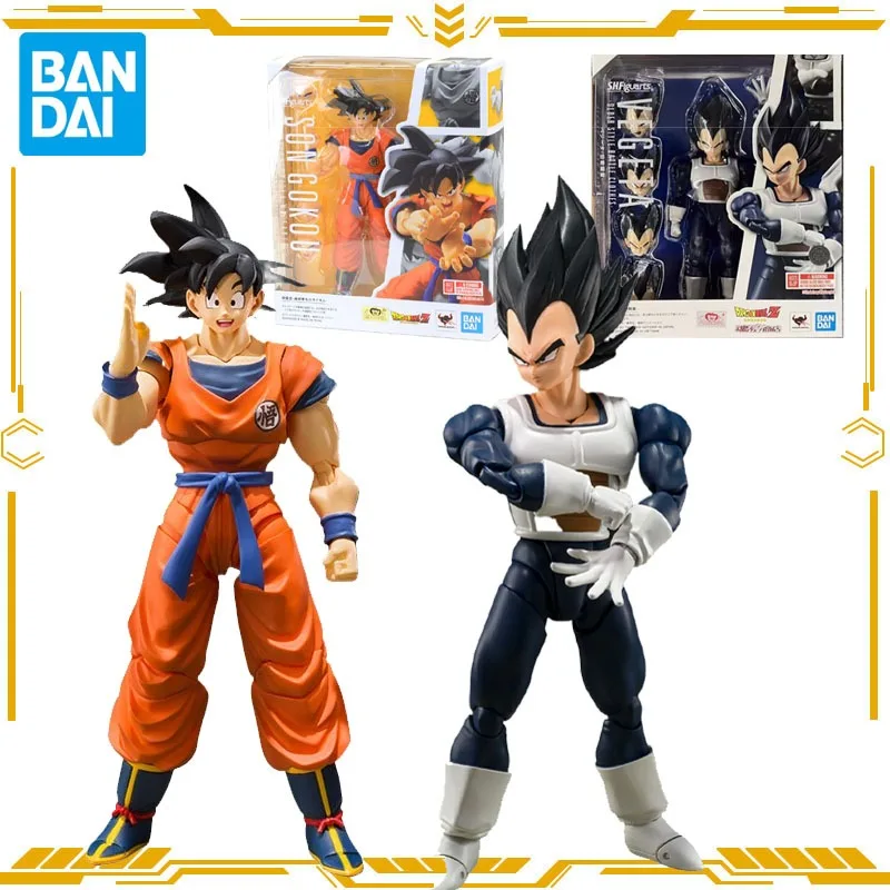 

Bandai оригинальная фигурка S.H.Figuarts Dragon Ball Z Son Gokou Vegeta, игрушки для мальчиков и девочек, подарок, коллекционная модель, украшения