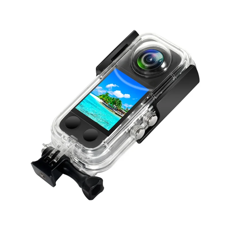 X3 Waterproof Shell 40M Diving Shell Protective Shell Fall Proof Shell Panoramic Sports Camera Spare Parts For Insta 360