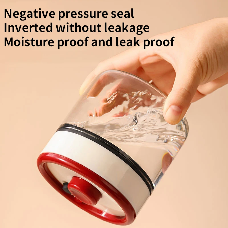 

Банка для хранения кофейных зерен и чая, пищевая вакуумная герметизация, боросиликатное стекло с вакуумной присоской