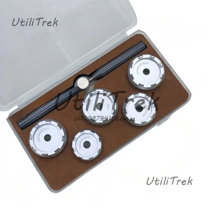 

Professional Watch Back Case Opener Remover Dies Tool Kit Work with 5700 Machine For Omega 508 510 Cal.8800 watch Repair Tools