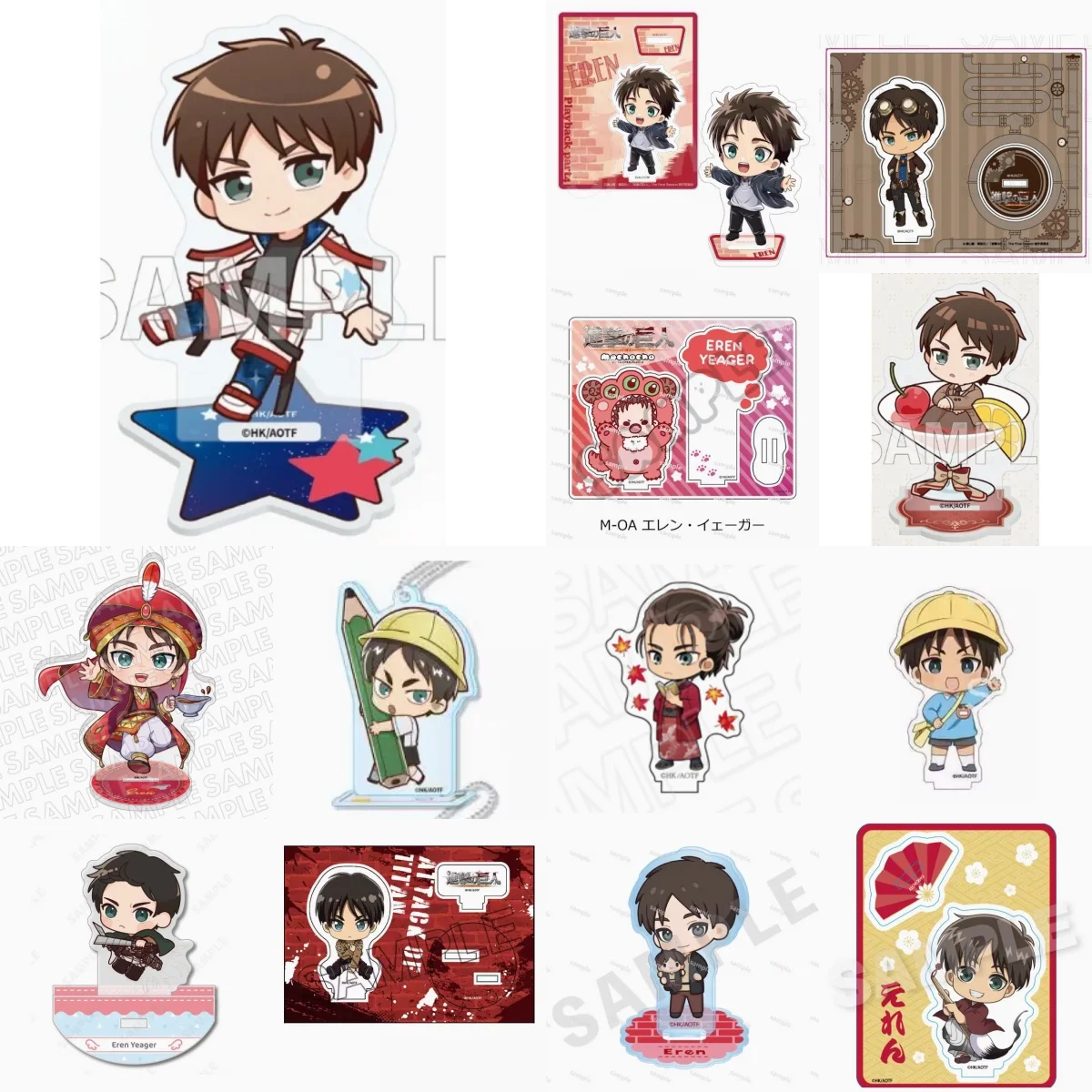 

39 Styles Game Eren Yeager Acrylic Stand Doll Anime Yeager Eren Mini Figure Model Plate Cosplay Toy for Gift
