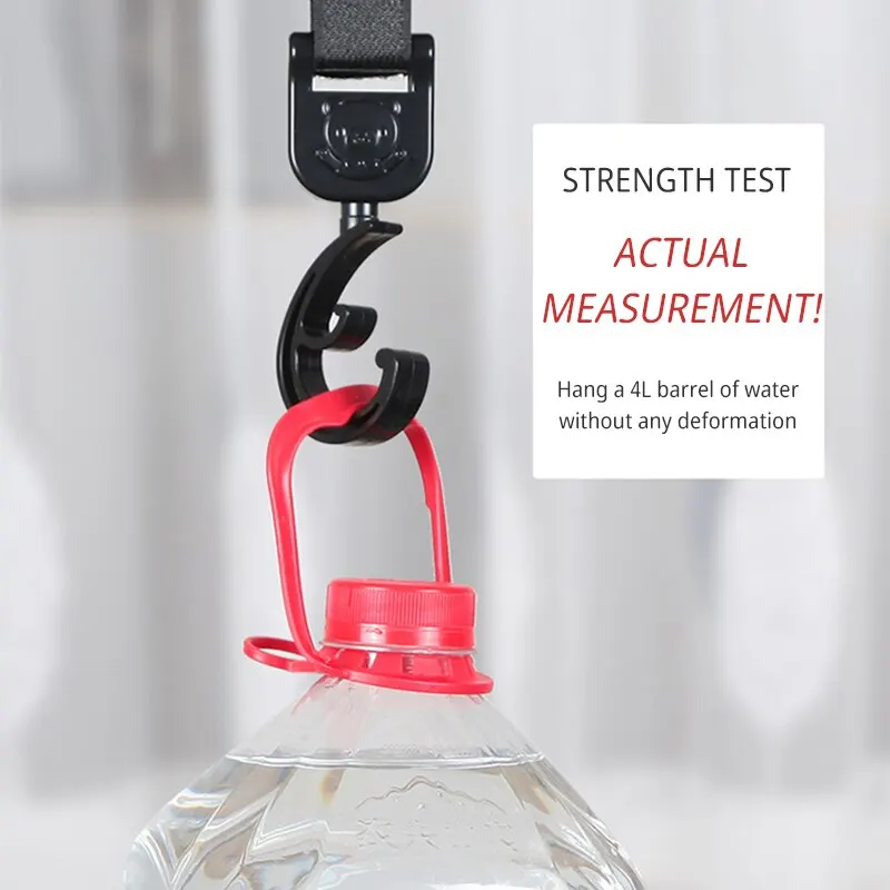 2: إكسسوارات كرتونية لعربة الأطفال درجة كبيرة خطاف السيارة وحلقة ربط السيارة