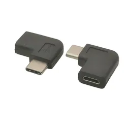 Micro USB Female To Type C Male Bending Adapter Elbow Connector Convertor 90 Degree Right Angle