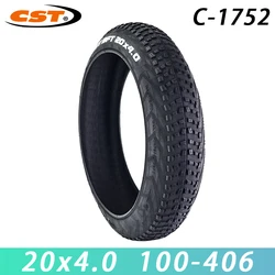 CST 20 inch Fat Tire Electric Snowmobile Beach Bicycle Tire MTB Bicycle Front Rear Wheel 100-406 20x4.0 Anti-Slip Fat Tire