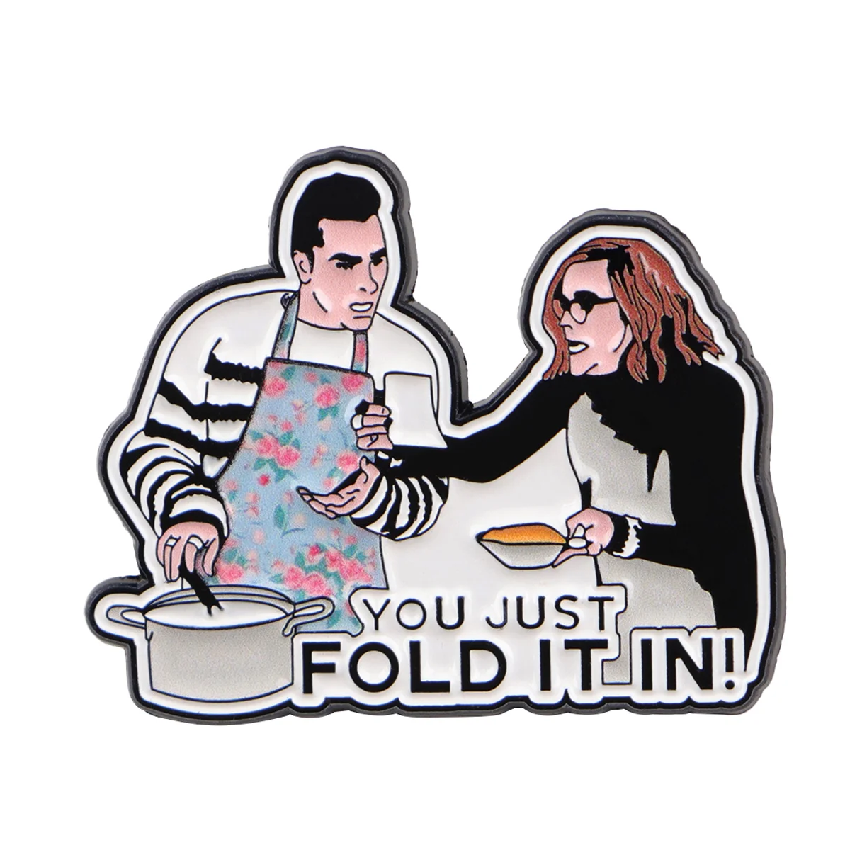 Funny Quotes Enamel Pin 'you just fold it' Brooches For Women Collar Lapel Pin Animal Badges Party Gifts Clothing Accessories