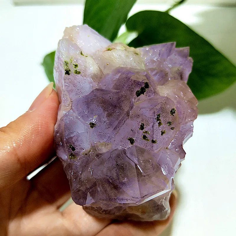 الأحجار الطبيعية سوبر سبعة حديقة إيبيدوت بلورات المعدنية التأمل السحر الروحي شفاء شقرا غرفة الديكور