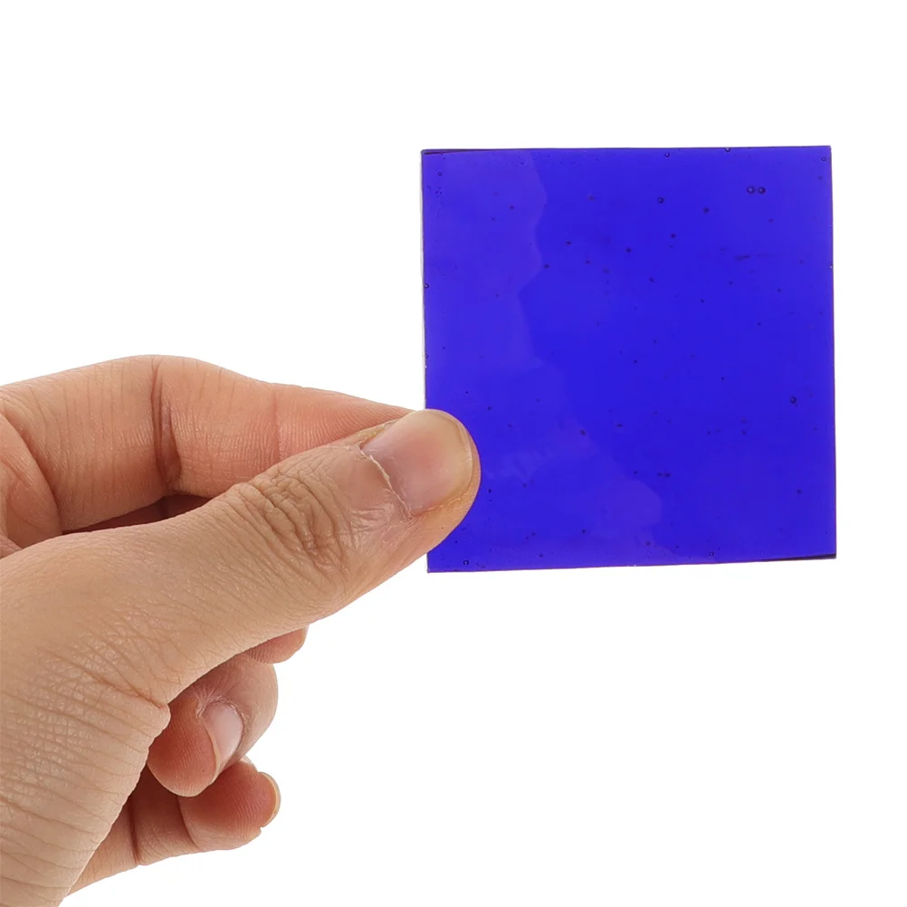 

Blue Cobalt Glass Sheets Chemistry Filter Glass Plate Flame Color Reaction Practicable Experiment Tool School Labs Supplies