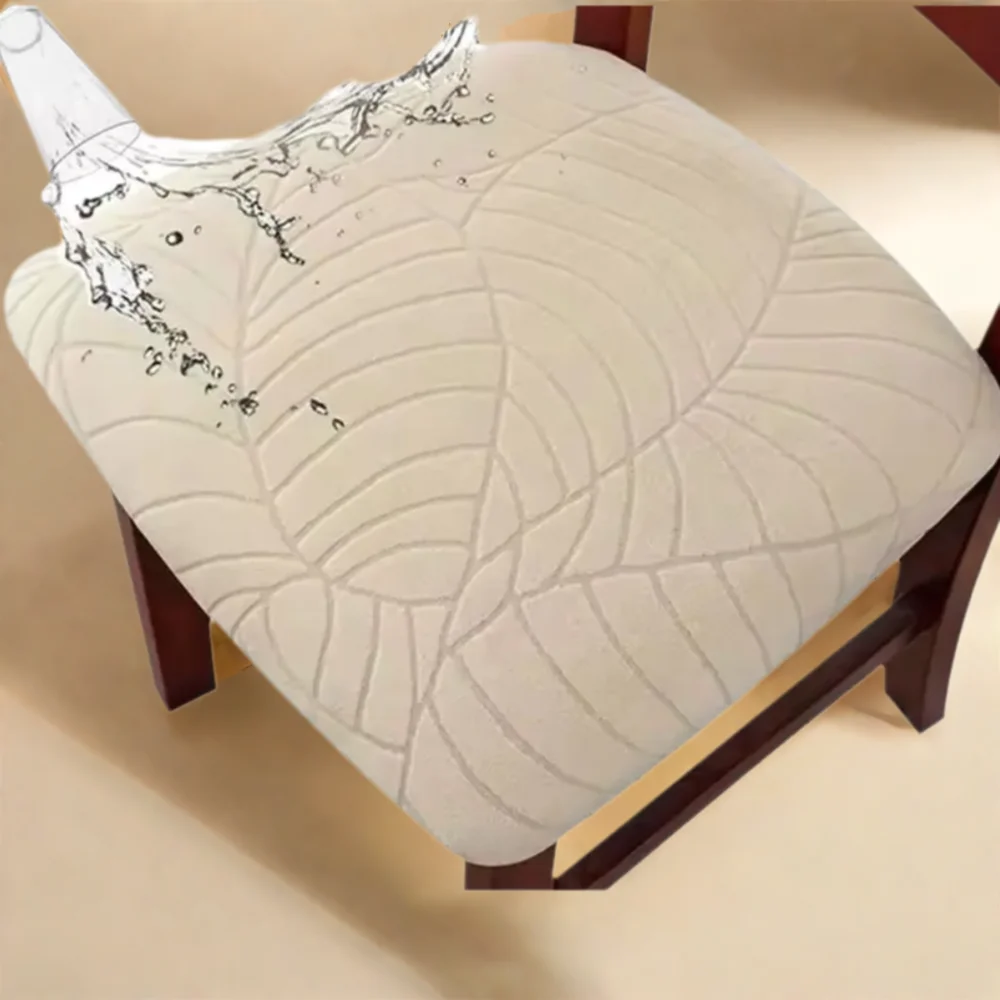 

Waterproof Chair Seat Cover Washable Stretch Seat Cushion Covers Anti-dirty Removable Jacquard Chair Sleeve