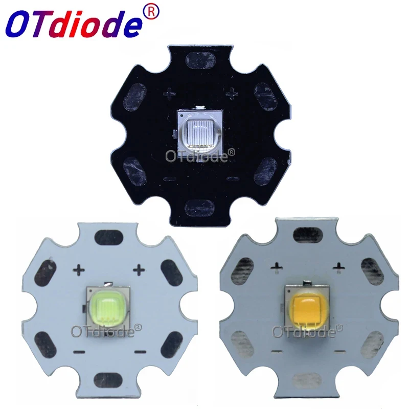 1 SZTUK 5050 Epiileds XLM 5050-T6 LED 10W High Power LED Red Green Blue UV Pink Lake Blue Golden Yellow Emitter Diode for DIY Parts