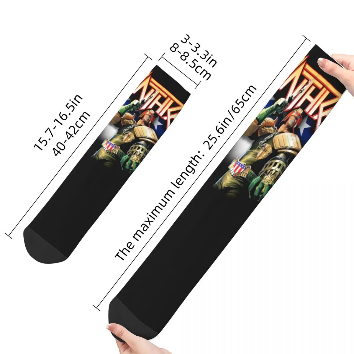 ANTHRAX BAND Men Women Happy Socks Cycling Novelty Spring Summer Autumn Winter Stockings Gift