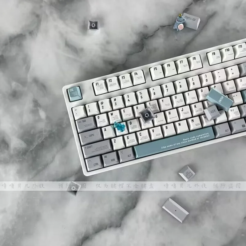 Novelty Programmer Style PBT Keycap Mechanical Keyboard IT Worker GMK Shortcut Keycap 125 Keys  Cherry Profile Custom Dye Subbed