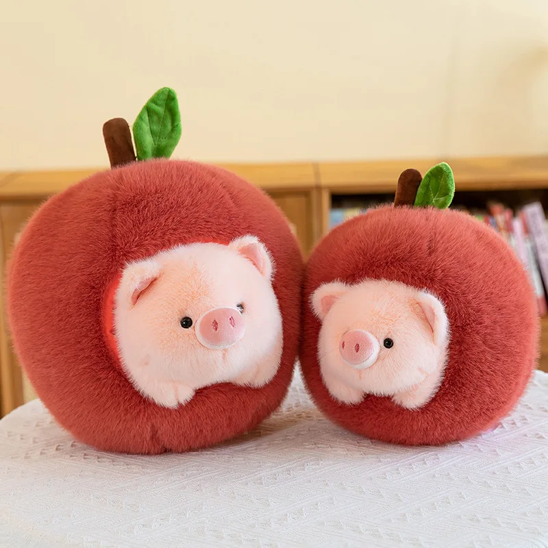 ตุ๊กตาหนานุ่มหมอน Apple หมูใหม่ที่มีชื่อเสียงทางอินเทอร์เน็ตตุ๊กตาหมู Apple มาพร้อมกับความคิดสร้างสรรค์ของขวัญวันเกิดที่ถอดออกได้และน่ารัก