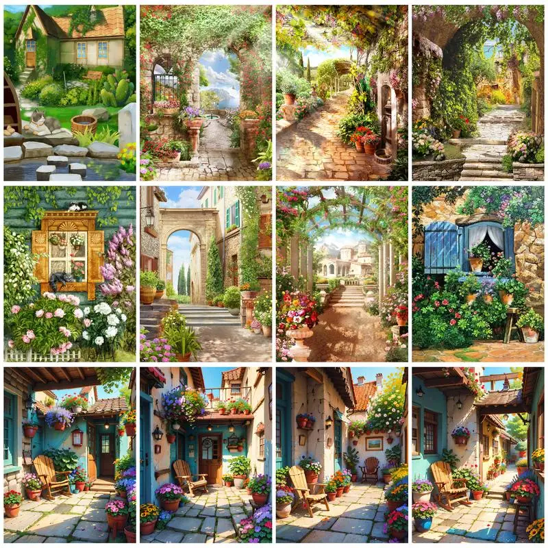 

SDOYUNO Painting By Numbers On Canvas 40X50 Home Garden Decorative Art Mural Handicraft Handiwork Gift