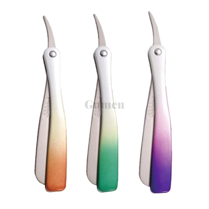 2026 المضادة للخدش مستقيم الحلاقة صالون حلاقة اللحية مكشطة الرجال تصفيف الشعر للطي ماكينة حلاقة ل 10/25 التيار المتناوب شفرات أمان الحلاقة #1