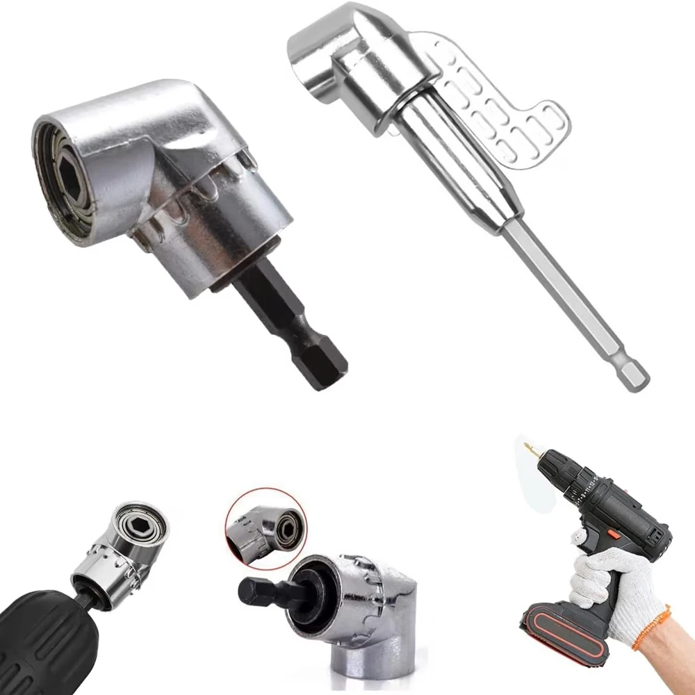 

105 Degree Right Angle Drill Corner Tool Screw Hub Bend Screwdriver Bit Attachment Screw Hub Conversion Head for Electric
