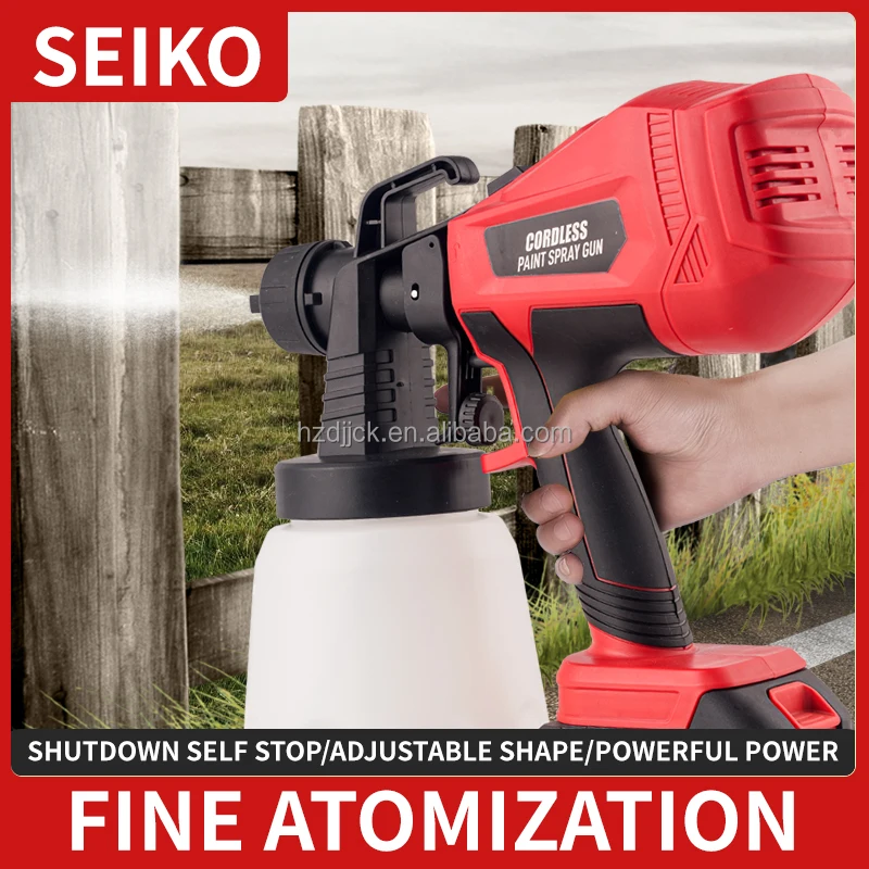 Mejor venta al por mayor 21V pistola de pintura en aerosol de iones de litio portátil DIY pequeña máquina Industrial de pintura de látex para el hogar