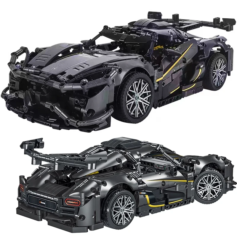 MOC Technical Famous Sports Car Building Blocks Ideas Super Speed Racing Vehicle Model Bricks Toys For Boy Birthday Gift