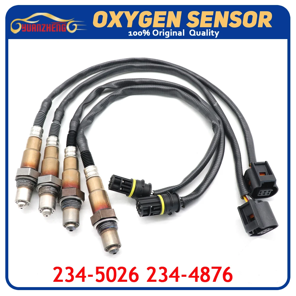 

4xUpstream&Downstream 234-5026 234-4876 Air Fuel Ratio Lambda O2 Oxygen Sensor For BMW 550i 11-15 650i 750i Alpina B6 X5 X6 4.4L