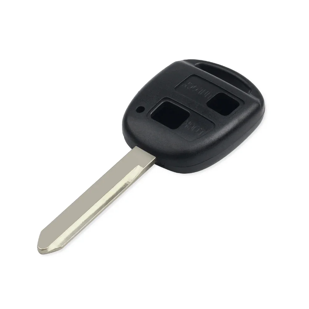 Keyyou capa de chave remota para toyota yaris avensis corolla rav4 echo camry fob toy47 lâmina, 2/3 botões