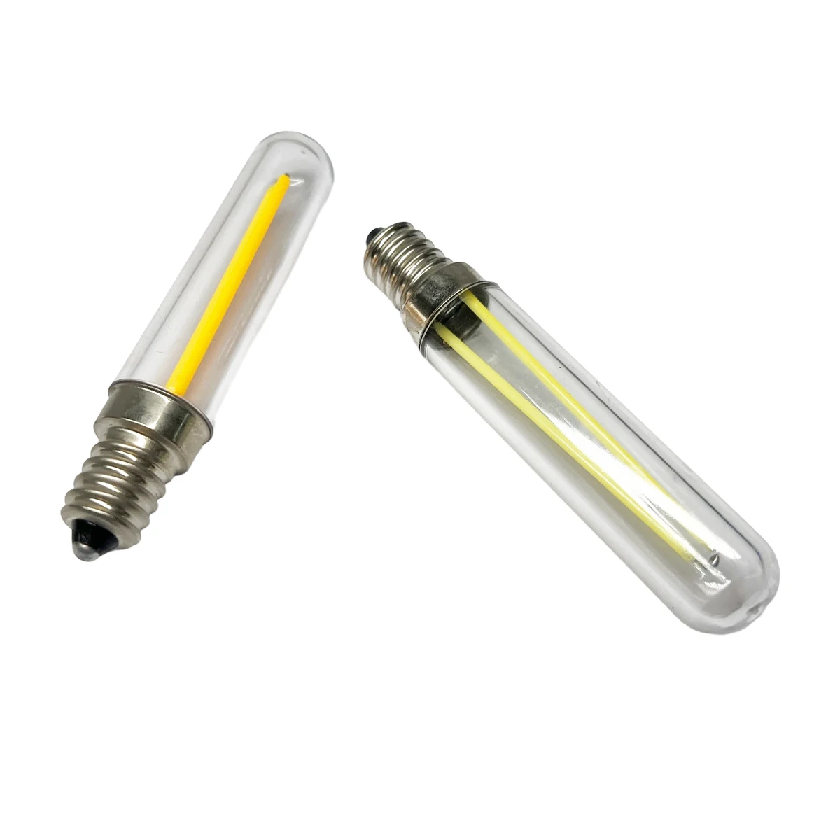 Lámpara de ahorro de energía T18, Bombilla de cristal Tubular, clásica, E12, galería, E14, 2Led, superbrillante, 3W, 110V, 220V