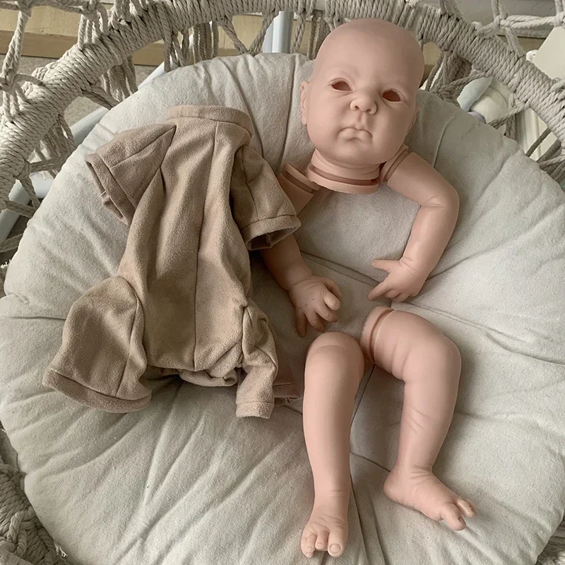 18Inch Reborn Doll Kit Dimitri Soft Real Touch Vinyl Color Unfinished Parts DIY Blank Kit