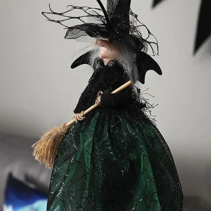 High Quality Haunted House Doll Ornaments Decorate Props Tree Top Star Witch Doll Halloween Decorations Ghost Festival Figurine