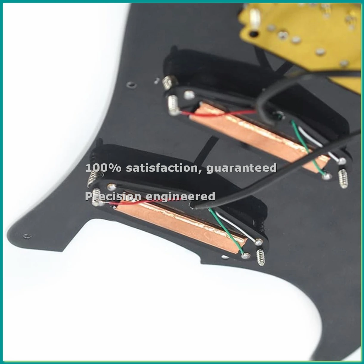 White 3 Ply Electric Guitar Humbucker Left Handed Pickguard Pickup with Singlecut Wiring Loaded Prewired Swith-A14I