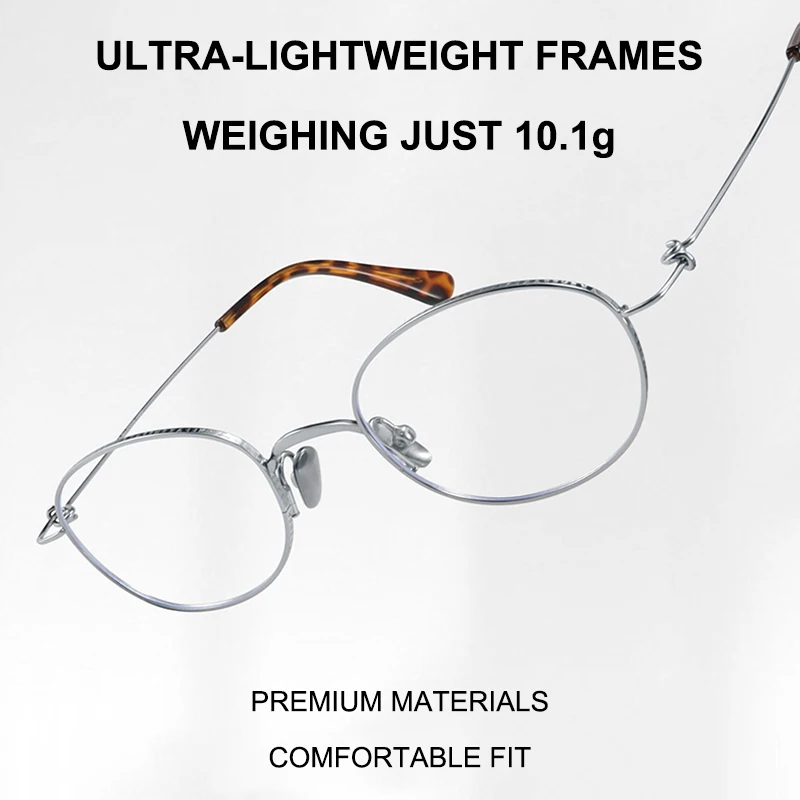 

Ultra-Lightweight Oval Small Glasses Frame High-Quality Screwless Design Gold-Rimmed Men Eyeglasses Retro Fashion Women Eyewear